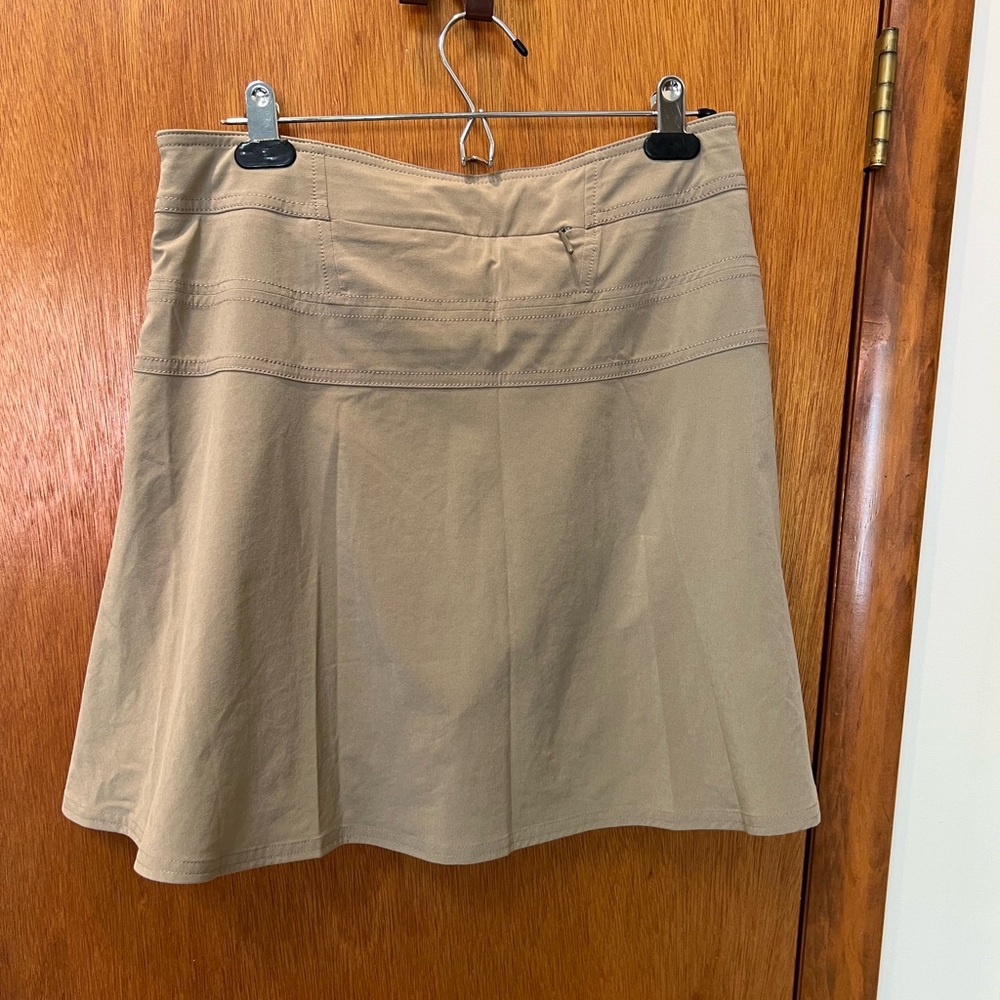 Athleta Everyday Skort Skirt Tan Khaki size 8 - Picture 4 of 4